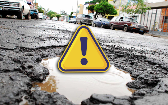 Tips para evitar accidentes en calles en mal estado